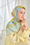 Twill Silk Scarf Mid-Century Mint Green - 4