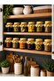 Yellow Gingham Jar Lid Decoration Set 20 Pieces – 10 Fabrics 10 Jute Twine - 2