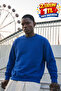 Men's 100% Cotton Regular Fit Blue Sweatshirt