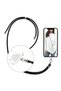 Samsung Galaxy A13 Transparent Silicone Case with Rope Strap Black - 2