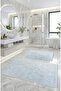 Cappadocia Soft, Super Absorbent 2-Piece 100% Cotton Ultra Luxury Bath Mat Set Blue