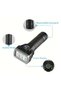 Black Rechargeable Flashlight with USB & 4 Light Functions 11 centimeters
