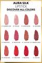 Aura Silk Lipstick Creamy Semi-Shiny Lipstick 08 Cinnamon Crush - Brown - 3