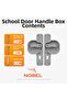 (10 Pieces) School Door Handle – Child-Safe, Safety-Resistant Plastic Door Handle for Nursery, Kindergarten, and Classroom Doors - Gray - 3