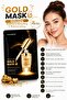 Gold Mask Gold Essence Facial Mask 10 Pack Moisturizing and Brightening Paper Mask