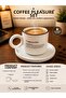 طقم كوب قهوة كابتشينو مع صحن ومقابض، تصميم عصري، كوب قهوة سيراميك، طقم تقديم القهوة - 2