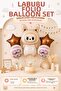 Labubu Foil Balloon Set 5 Pieces Mini Party Decoration Balloon Ornament Set - 2