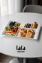 Gözde 7-Compartment Breakfast Serving Plate Set of 10 - Break-Resistant Melamine and Stylish Presentation (37 X 26 cm) - 4