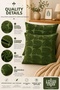 Embossed Textured 2-Piece Throw Pillow Cover Green Decorative Modern Armchair and Sofa Cushion Cover - 2
