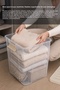 3-Piece 30Lt Lockable Lid Storage Box - Elora Multi-Purpose Organizer Deep Organizer Box Beige - 4