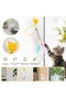 2 Meters Elastic String Self-Adhesive Cat Fishing Rod Toy with Feathers and Rattles - 5