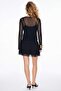 Black Crew Neck Tulle Crop Body Tdrss26Bd00001 - 3
