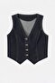Navy Blue Denim Vest Tdrss26Ye00004 - 4