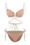 Skin Color Strapless Covered Chlorine & Water Resistant Long Lasting Lycra ® Xtralife Bikini Settbess26Bt00152 - 6