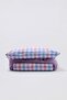 Single Gingham Patterned Elastic Sheet Duvet Cover Set 160X220Cm Tphss25Tkn00001 - 2