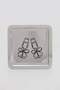 Goblet Patterned Metal Presentation, Promise, Engagement and Decorative Tray 23cm X23Cm Tphss26Tps00006 - 2