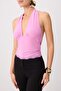 Pembe Derin V Yaka Dantel Detaylı Party Bluz TPRSS26BZ00093 - 4