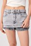 Gray Az Flexible Mini Denim Shorts Skirt Twoss26Sr00052 - 4