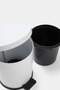 Retro 5 Lt White Trash Can with Shock Absorber Lid Tphss26Ckv00001 - 3