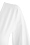 Ekru Düz Fitted V Yaka İspanyol Kol Crop/Kısa Pamuklu Esnek Örme Bluz TWOAW27BZ00079 - 6