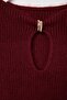 Bordo Yumuşak Dokulu Fitted Toka Detaylı Triko Kazak TWOAW27KZ00069 - 7
