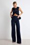 Mavi Düğme Detaylı Orta Esnek Yüksek Bel Wide Leg Jeans TWOSS26JE00166