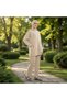 Women's Islamic Clothing Seasonal Modal Fabric Crew Neck Pocketed Tunic Top and Bottom Set - 6