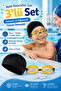Children's 3-Piece Swimming Set – Lycra Fabric Cap, Swimming Goggles, and Earplugs |   Pool Sea - 3
