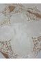Violetta Luxury Guipure Ottoman Silk Fabric Beige Living Room Set 5 pieces - 1038 - 7
