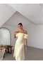 Low Sleeve Long Length Strapless Special Occasion Wedding Henna Homecoming Engagement Women Dress - 2