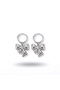 Steel Silver Bow Earrings