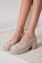 Women's Beige Casual Shoes Tr06Ms04D