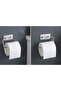 Toilet Paper Roll Holder Adhesive Double Rod Stainless Steel Chrome Color - 7