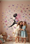 Whispering to Butterflies Girls' Room Wall Sticker Set - 3