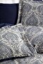 Cotton Satin Jacquard Double Duvet Cover Set - Carolina Navy Blue - 3