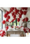 Red White Balloon Set 24 Pieces Party Birthday Valentine's Day Decor