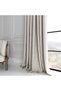 Linen Fonluk Curtains (Suitable for Rustic Style and Cornices) Flat Installation Single Panel