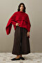 Mohair Blended Scarf Sweater Red - 7