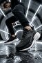 Black and White Memory Foam Lightweight Flexible Unisex Walking Shoes B25Ra162 g - 5