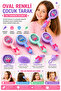 Oval Colorful Children's Comb - Hair Comb with Cute Figures