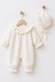Baby Girl Muslin 4 Piece Newborn Jumpsuit Blanket Pillowcase Sleeping Set Hospital Release Gift - 3
