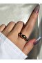 Women's Gold Color Drop Ring - 3