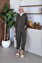 Pargalı Pantsuit Khaki