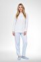 Mecit 6361 blue 100% cotton plus size women's pajama set