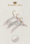 Business Class 44 cm Gold Italian Hook 5 Pieces Wedding Dress Hanger Clothes Hanger Evening Dress Hanger Wooden Hanger - 4