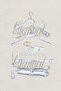 Business Class 5 Pieces 44 cm Plexiglass Transparent Gold Hook Men's Suit Hanger Coat Jacket Hanger - 4