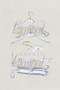 Business Class 20 Pieces 40 cm Plexiglass Transparent Gold Hook Clothes Hanger Coat Jacket Hanger - 4