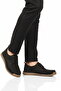 Black Nubuck Genuine Leather Lightweight Flexible Comfortable Men's Casual Shoes 62401 m - 2