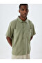 Basic Shirt Viscose Short Sleeve Pocket Detail - 2