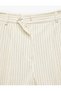 Relaxed Fit Pocket High Waist Striped Shorts - 6